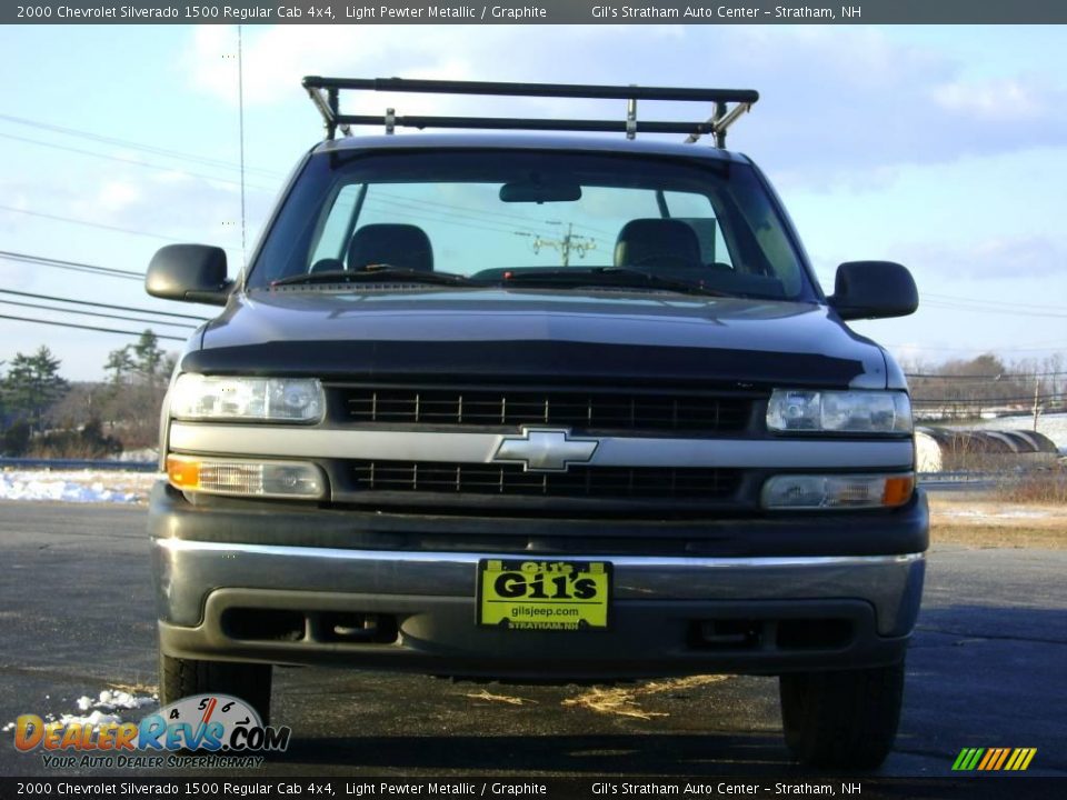2000 Chevrolet Silverado 1500 Regular Cab 4x4 Light Pewter Metallic / Graphite Photo #2