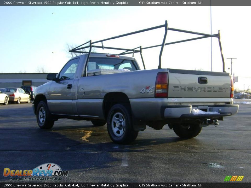 2000 Chevrolet Silverado 1500 Regular Cab 4x4 Light Pewter Metallic / Graphite Photo #4