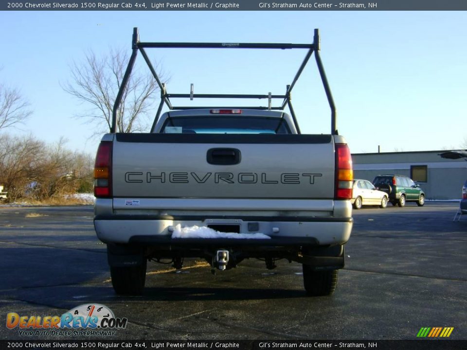 2000 Chevrolet Silverado 1500 Regular Cab 4x4 Light Pewter Metallic / Graphite Photo #5