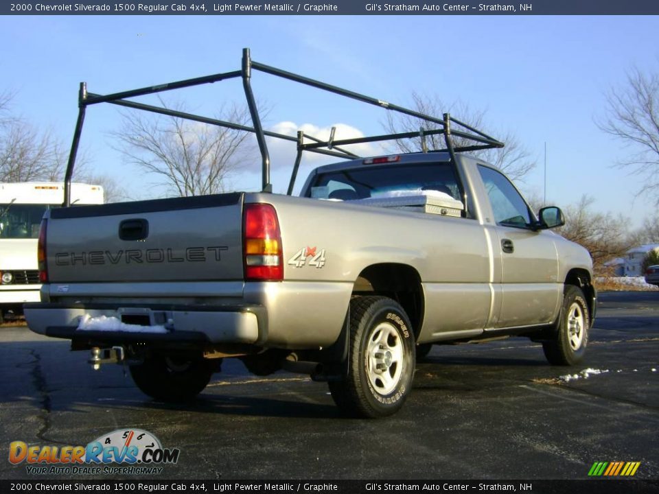 2000 Chevrolet Silverado 1500 Regular Cab 4x4 Light Pewter Metallic / Graphite Photo #7