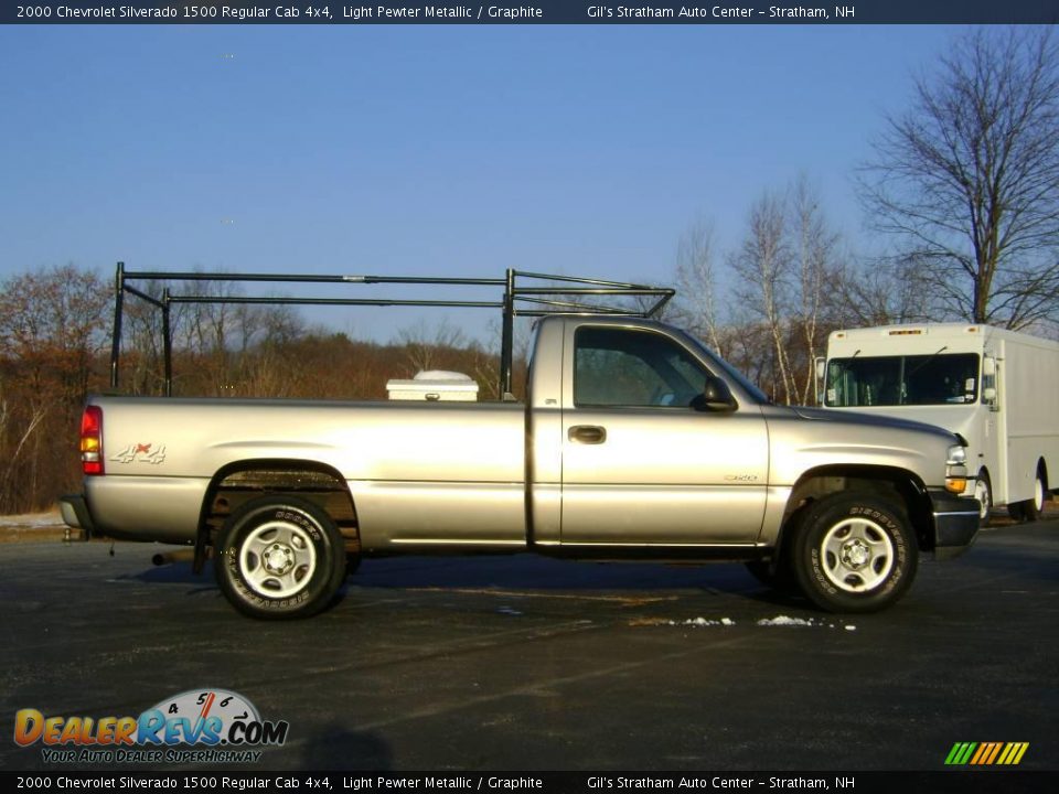 2000 Chevrolet Silverado 1500 Regular Cab 4x4 Light Pewter Metallic / Graphite Photo #8