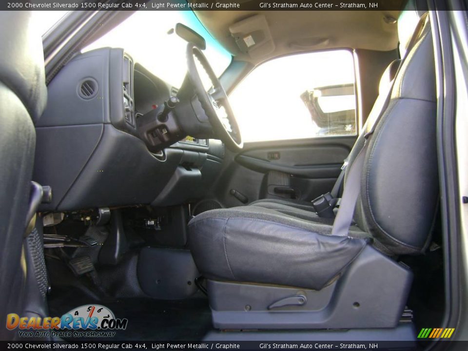 2000 Chevrolet Silverado 1500 Regular Cab 4x4 Light Pewter Metallic / Graphite Photo #11