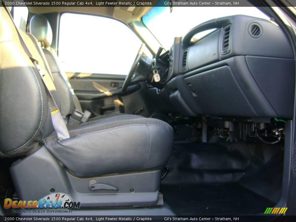 2000 Chevrolet Silverado 1500 Regular Cab 4x4 Light Pewter Metallic / Graphite Photo #12