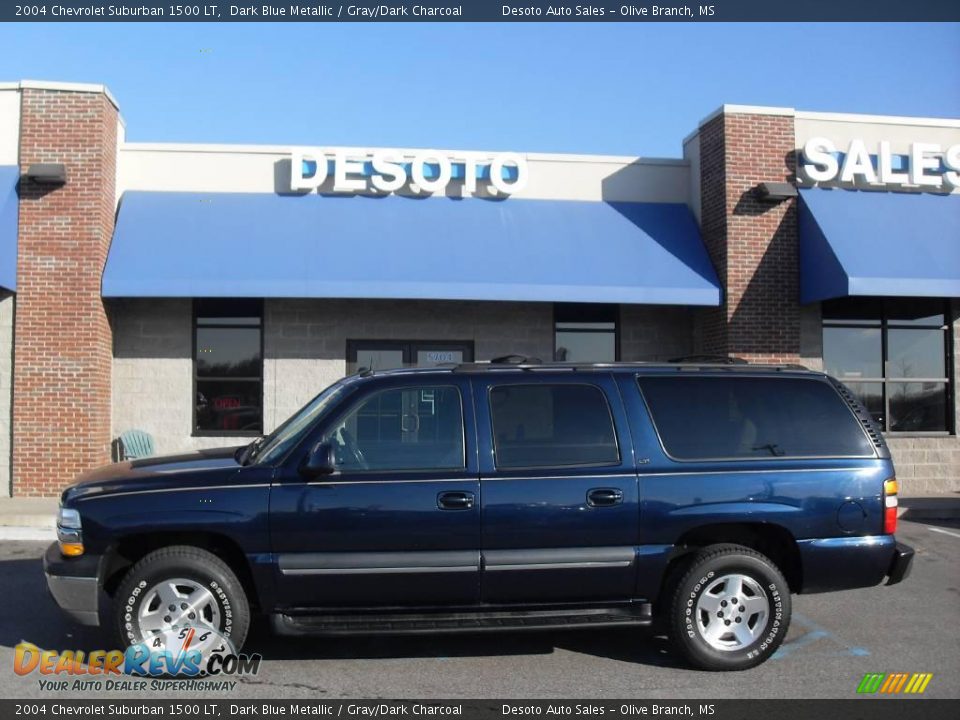 2004 Chevrolet Suburban 1500 LT Dark Blue Metallic / Gray/Dark Charcoal Photo #1