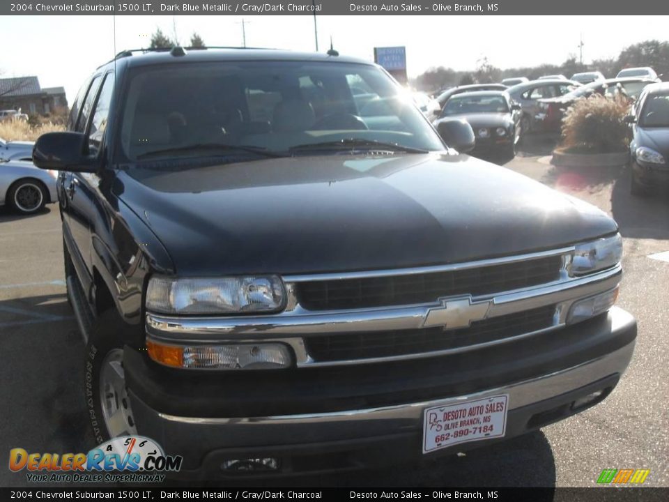 2004 Chevrolet Suburban 1500 LT Dark Blue Metallic / Gray/Dark Charcoal Photo #4