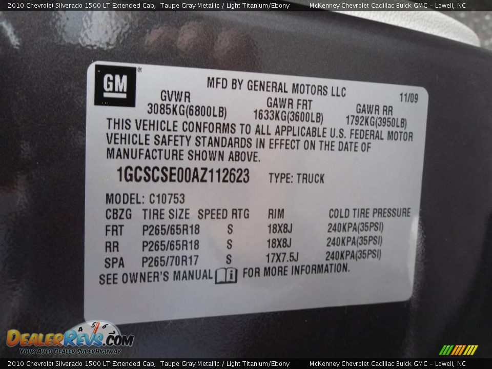 2010 Chevrolet Silverado 1500 LT Extended Cab Taupe Gray Metallic / Light Titanium/Ebony Photo #10