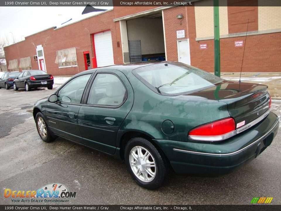 1998 Chrysler Cirrus LXi Deep Hunter Green Metallic / Gray Photo #6