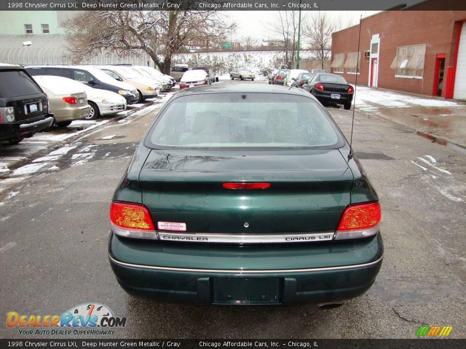 1998 Chrysler Cirrus LXi Deep Hunter Green Metallic / Gray Photo #8