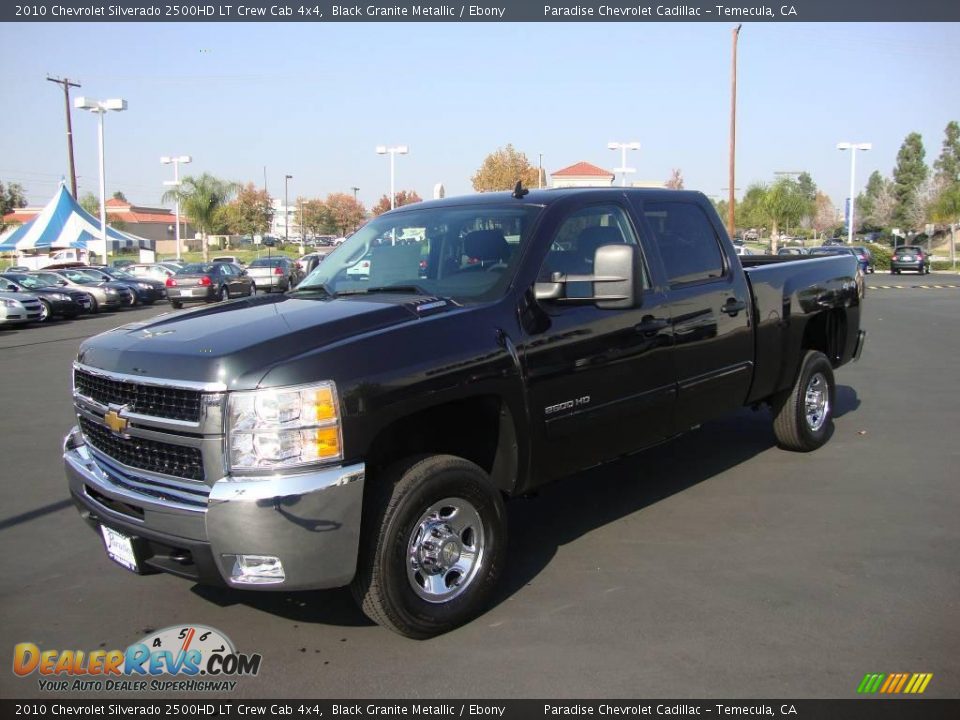 2010 Chevrolet Silverado 2500HD LT Crew Cab 4x4 Black Granite Metallic / Ebony Photo #3
