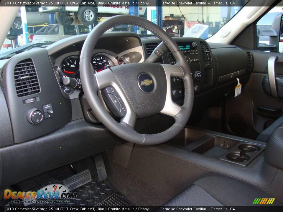 2010 Chevrolet Silverado 2500HD LT Crew Cab 4x4 Black Granite Metallic / Ebony Photo #11