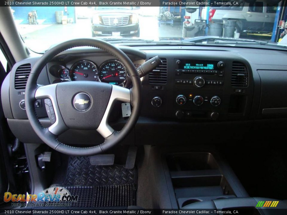 2010 Chevrolet Silverado 2500HD LT Crew Cab 4x4 Black Granite Metallic / Ebony Photo #16