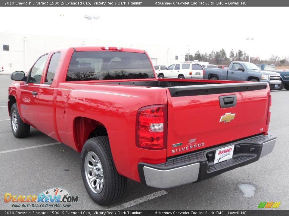 2010 Chevrolet Silverado 1500 LS Extended Cab Victory Red / Dark Titanium Photo #2
