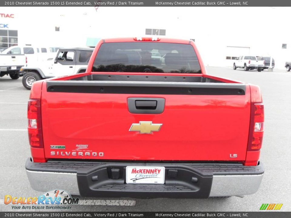 2010 Chevrolet Silverado 1500 LS Extended Cab Victory Red / Dark Titanium Photo #3