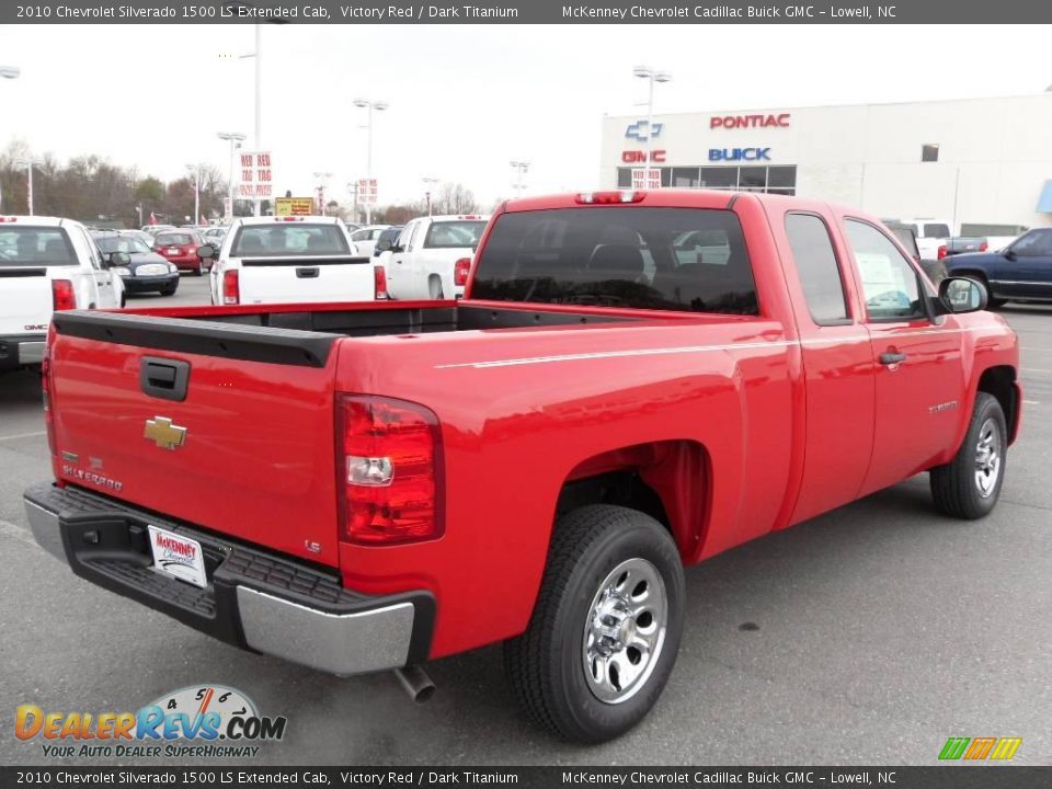 2010 Chevrolet Silverado 1500 LS Extended Cab Victory Red / Dark Titanium Photo #4