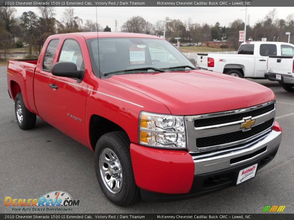 2010 Chevrolet Silverado 1500 LS Extended Cab Victory Red / Dark Titanium Photo #5