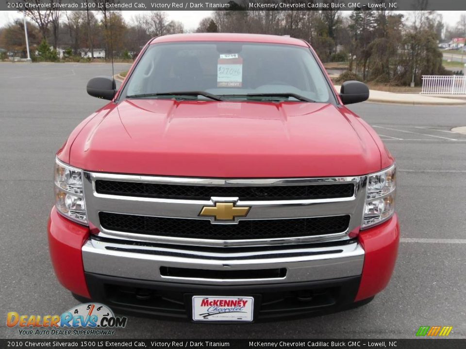 2010 Chevrolet Silverado 1500 LS Extended Cab Victory Red / Dark Titanium Photo #6