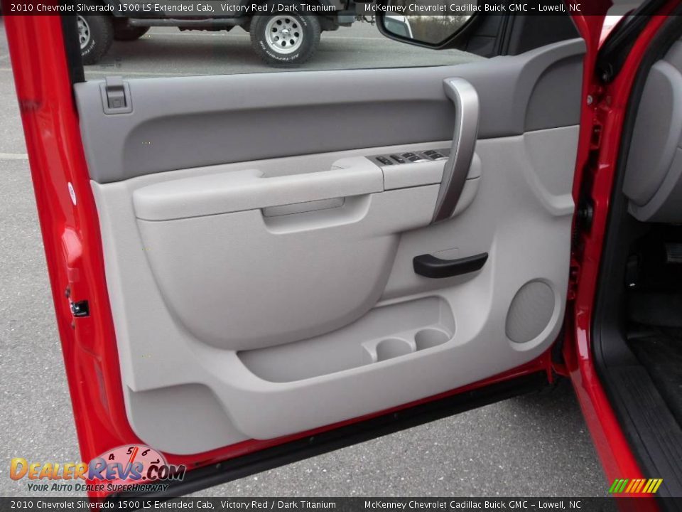 2010 Chevrolet Silverado 1500 LS Extended Cab Victory Red / Dark Titanium Photo #8