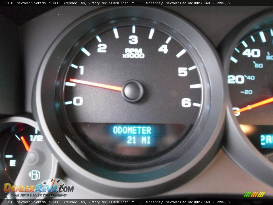 2010 Chevrolet Silverado 1500 LS Extended Cab Victory Red / Dark Titanium Photo #11