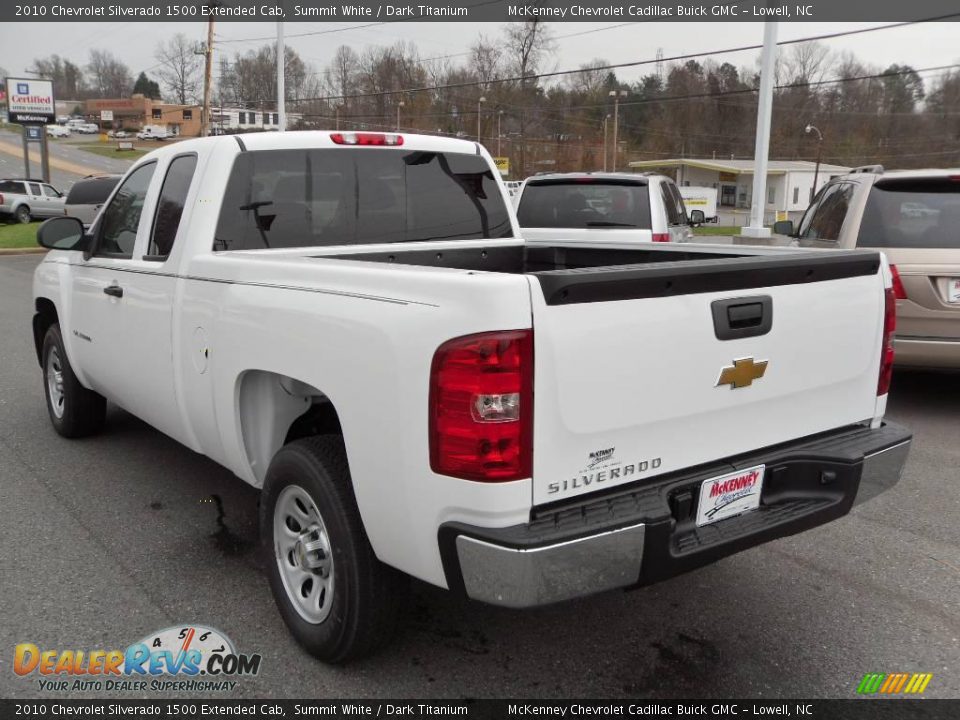 2010 Chevrolet Silverado 1500 Extended Cab Summit White / Dark Titanium Photo #2
