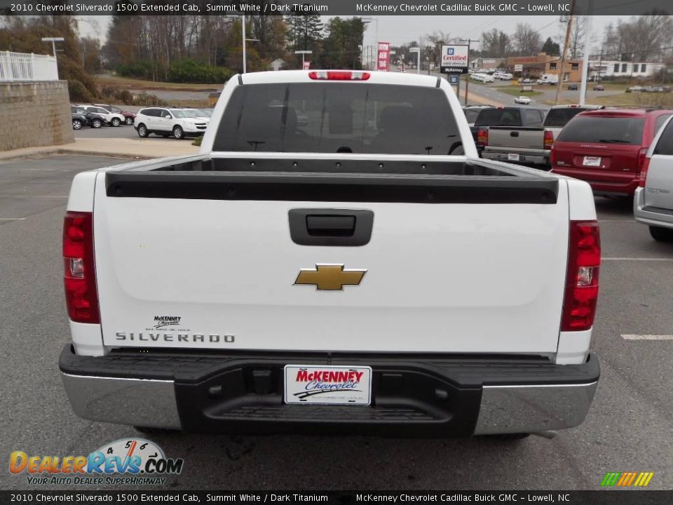 2010 Chevrolet Silverado 1500 Extended Cab Summit White / Dark Titanium Photo #3