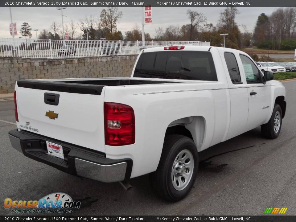 2010 Chevrolet Silverado 1500 Extended Cab Summit White / Dark Titanium Photo #4
