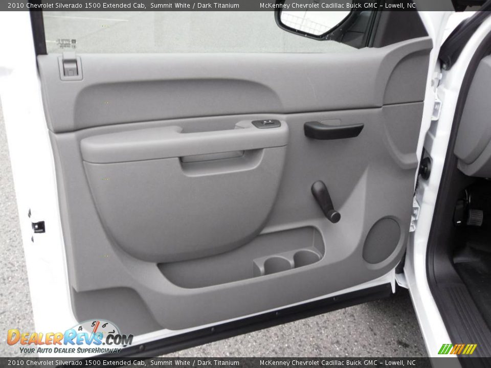 2010 Chevrolet Silverado 1500 Extended Cab Summit White / Dark Titanium Photo #7