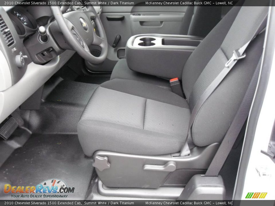 2010 Chevrolet Silverado 1500 Extended Cab Summit White / Dark Titanium Photo #9