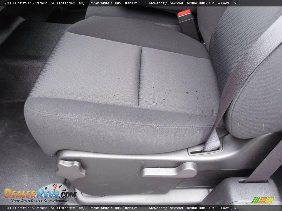 2010 Chevrolet Silverado 1500 Extended Cab Summit White / Dark Titanium Photo #11