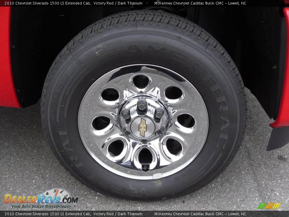 2010 Chevrolet Silverado 1500 LS Extended Cab Victory Red / Dark Titanium Photo #22