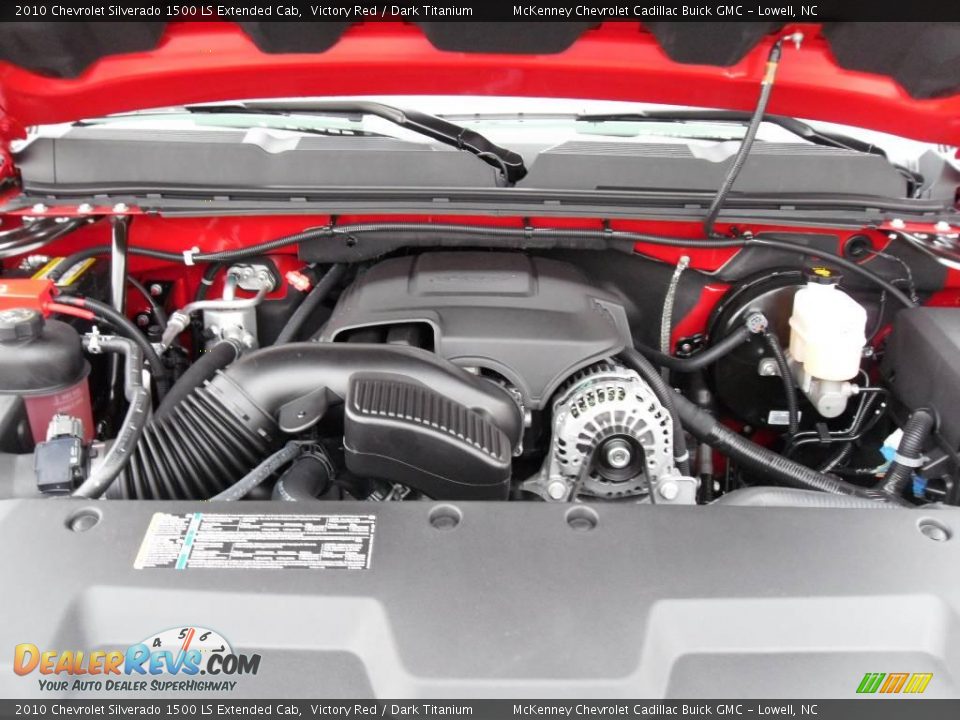 2010 Chevrolet Silverado 1500 LS Extended Cab Victory Red / Dark Titanium Photo #23
