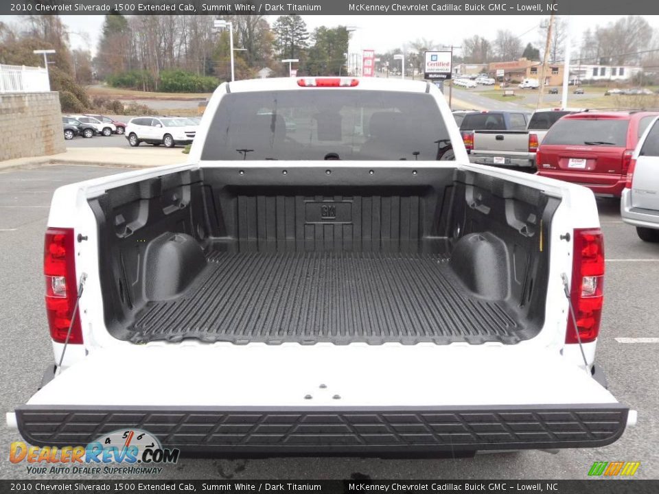 2010 Chevrolet Silverado 1500 Extended Cab Summit White / Dark Titanium Photo #15