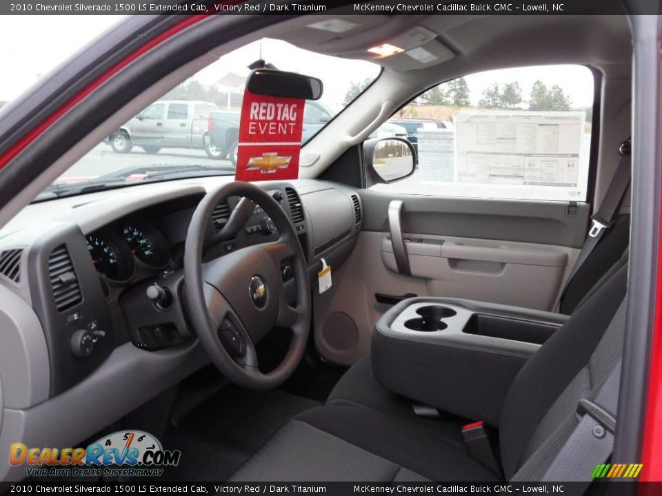 2010 Chevrolet Silverado 1500 LS Extended Cab Victory Red / Dark Titanium Photo #25