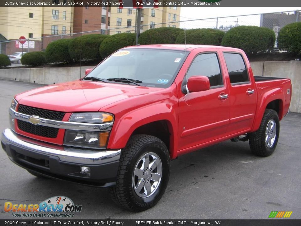 2009 Chevrolet Colorado LT Crew Cab 4x4 Victory Red / Ebony Photo #2