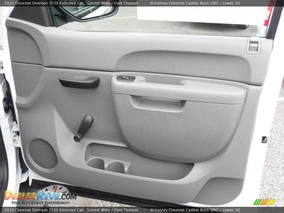 2010 Chevrolet Silverado 1500 Extended Cab Summit White / Dark Titanium Photo #17