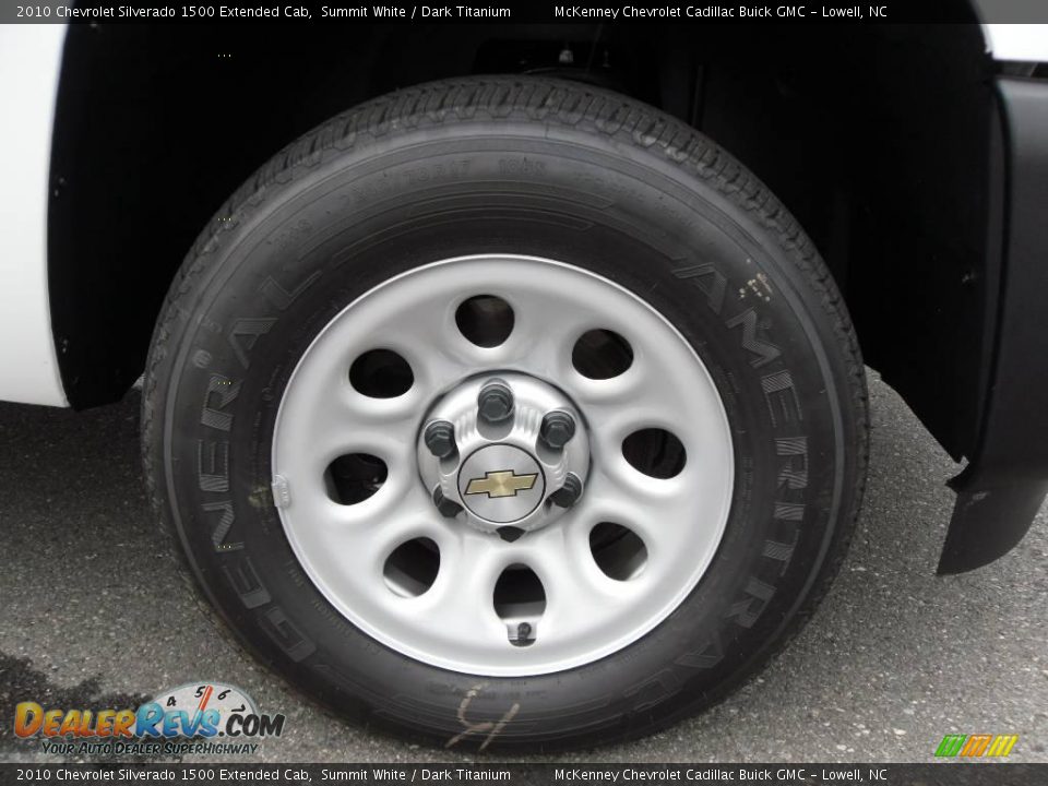 2010 Chevrolet Silverado 1500 Extended Cab Summit White / Dark Titanium Photo #22