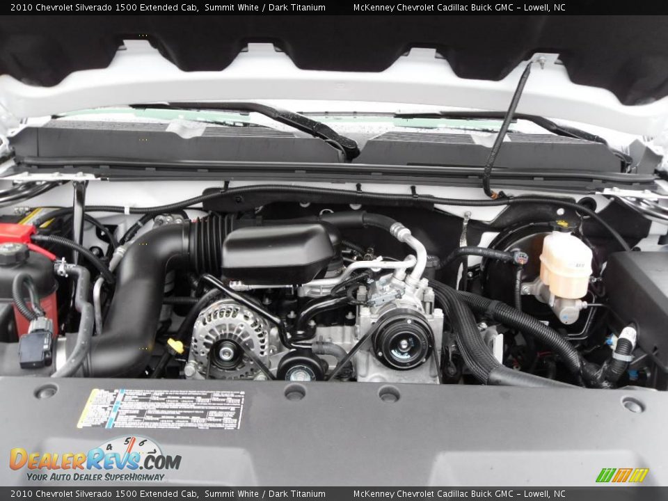 2010 Chevrolet Silverado 1500 Extended Cab Summit White / Dark Titanium Photo #23