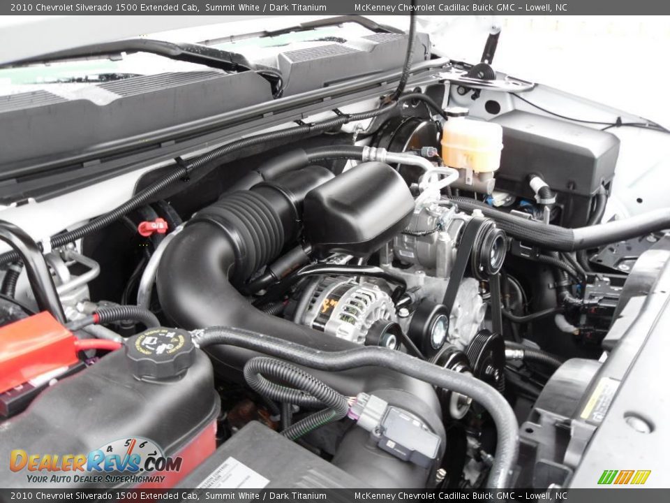 2010 Chevrolet Silverado 1500 Extended Cab Summit White / Dark Titanium Photo #24