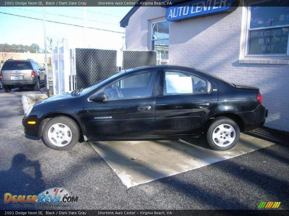 2001 Dodge Neon SE Black / Dark Slate Gray Photo #3