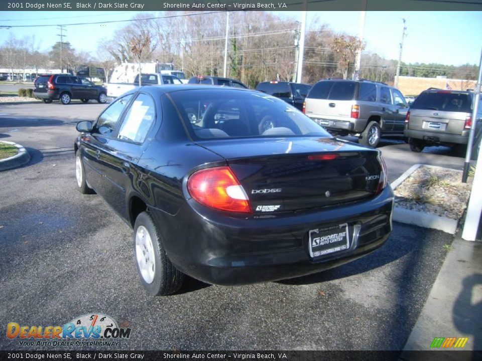 2001 Dodge Neon SE Black / Dark Slate Gray Photo #4