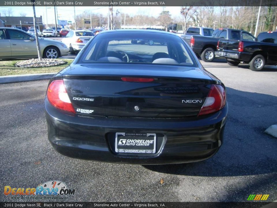 2001 Dodge Neon SE Black / Dark Slate Gray Photo #5
