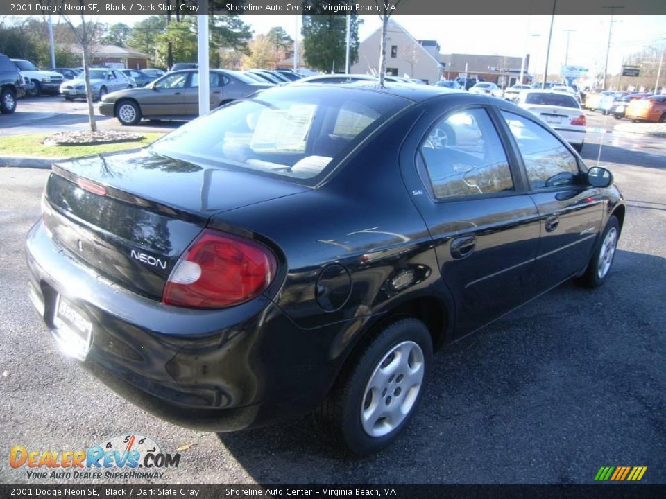 2001 Dodge Neon SE Black / Dark Slate Gray Photo #6