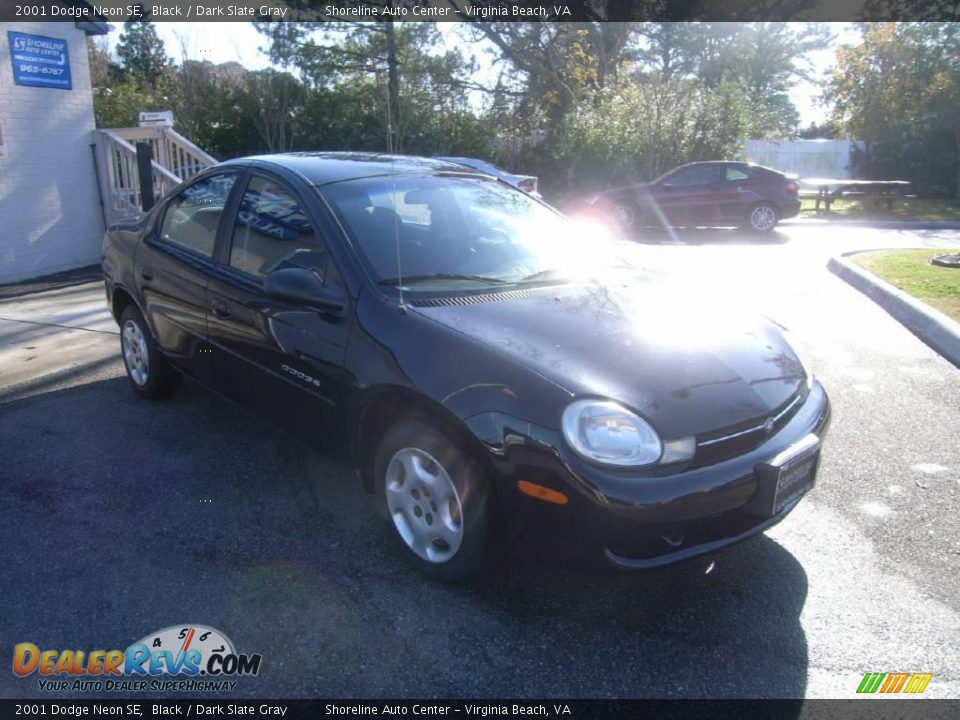 2001 Dodge Neon SE Black / Dark Slate Gray Photo #8