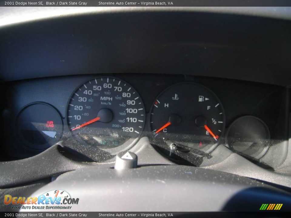 2001 Dodge Neon SE Black / Dark Slate Gray Photo #15