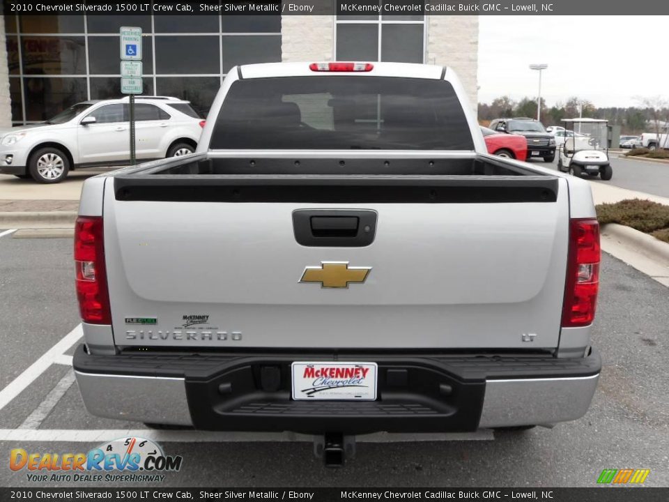 2010 Chevrolet Silverado 1500 LT Crew Cab Sheer Silver Metallic / Ebony Photo #2