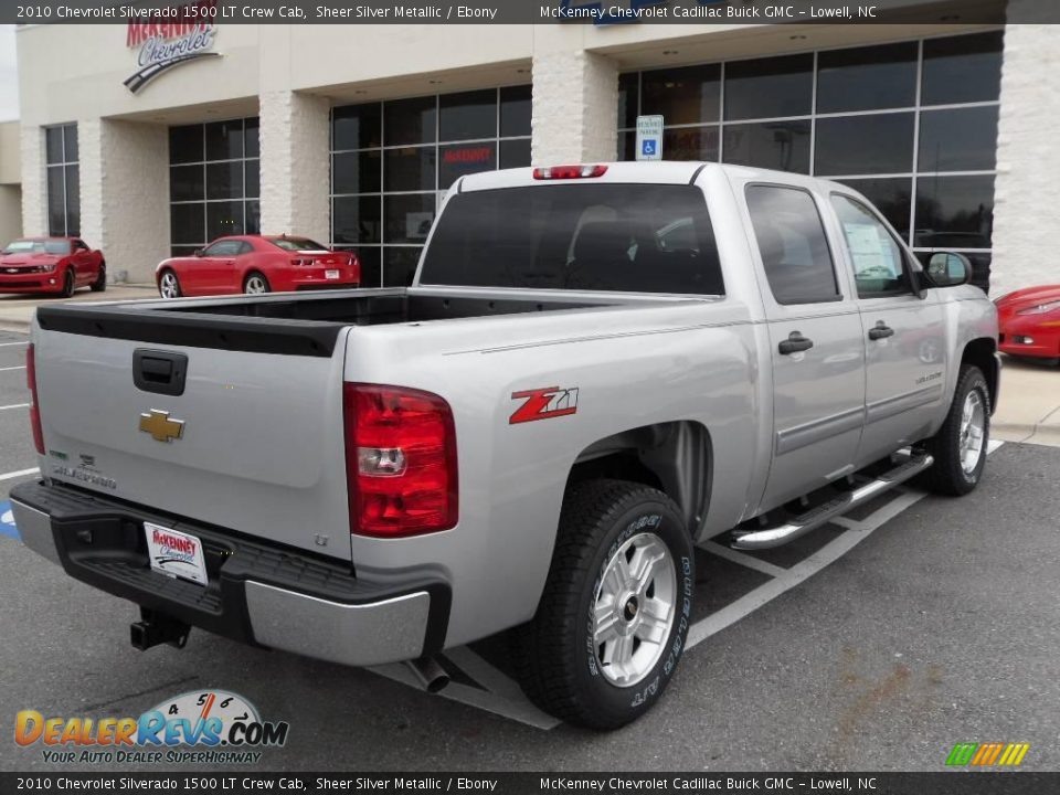 2010 Chevrolet Silverado 1500 LT Crew Cab Sheer Silver Metallic / Ebony Photo #3