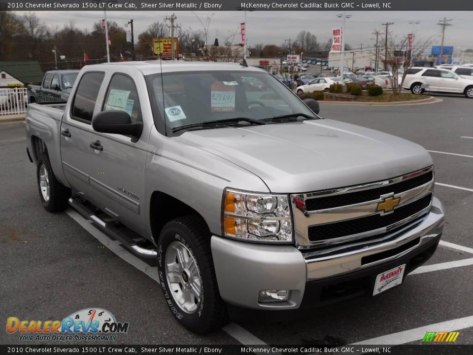 2010 Chevrolet Silverado 1500 LT Crew Cab Sheer Silver Metallic / Ebony Photo #4