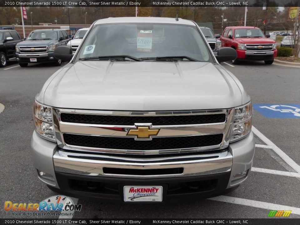 2010 Chevrolet Silverado 1500 LT Crew Cab Sheer Silver Metallic / Ebony Photo #5