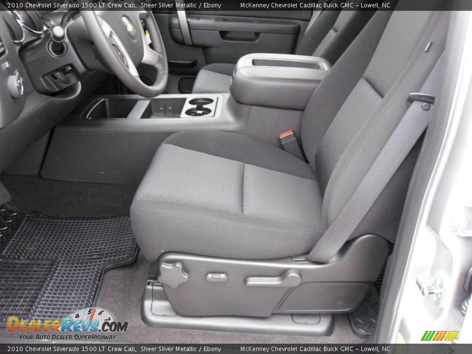 2010 Chevrolet Silverado 1500 LT Crew Cab Sheer Silver Metallic / Ebony Photo #7