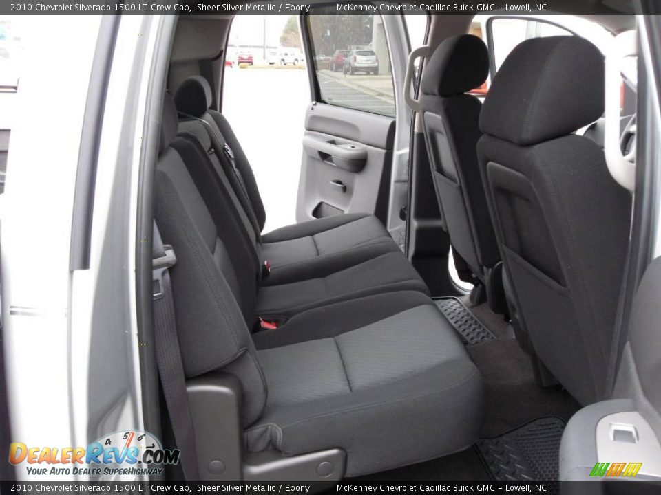 2010 Chevrolet Silverado 1500 LT Crew Cab Sheer Silver Metallic / Ebony Photo #14