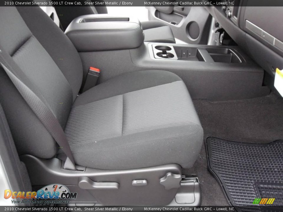 2010 Chevrolet Silverado 1500 LT Crew Cab Sheer Silver Metallic / Ebony Photo #16